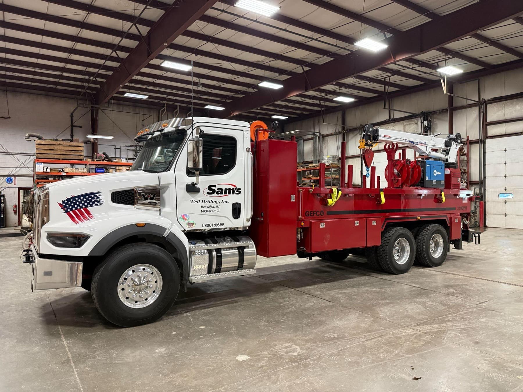 New GEFCO 2100WT water truck with crane