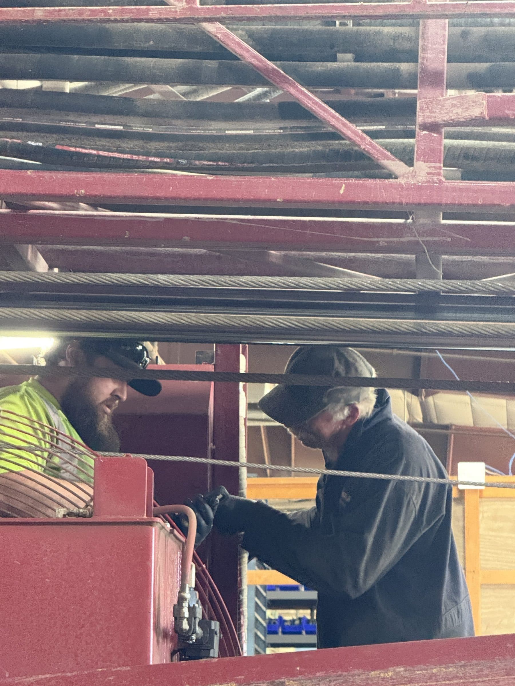 Rig repair work in the Nest shop