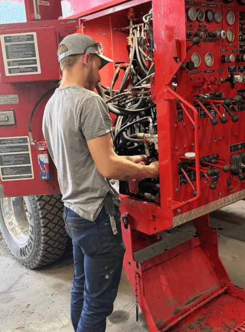 Wausau service center rig work